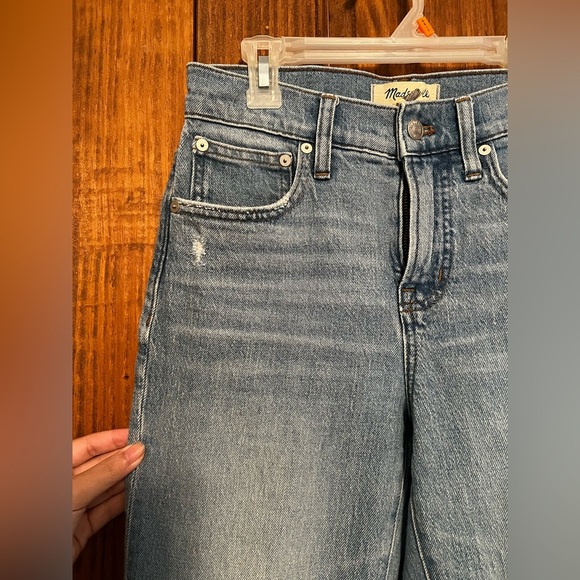 Madewell The Perfect Vintage Jean Cropped Distressed Light Wash Size 25P - Picture 5 of 9